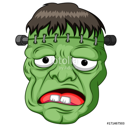 500x500 Frankenstein Head Cartoon Stock Image And Royalty Free Vector