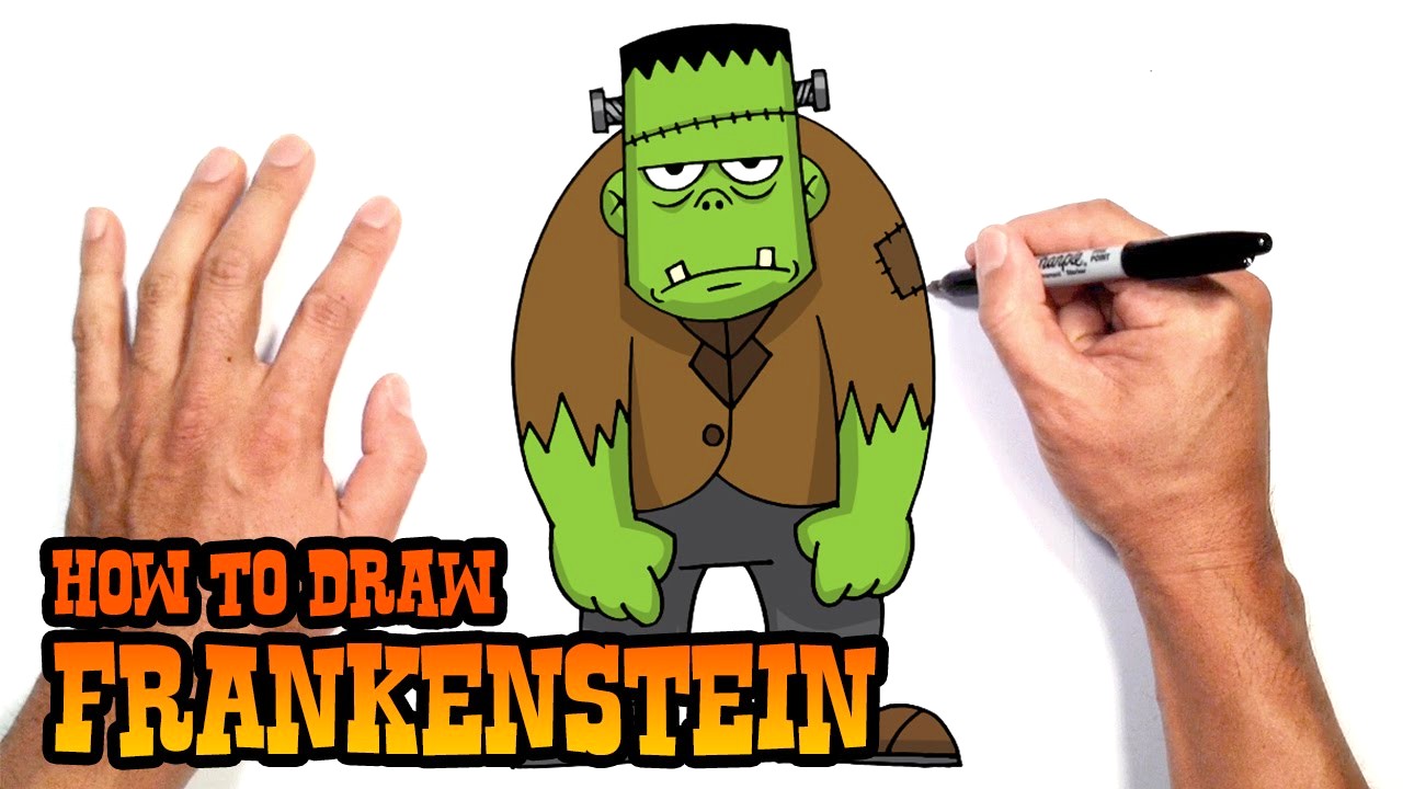 1280x720 Frankenstein Cartoon Drawing