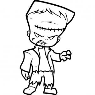 302x302 Frankenstein Halloween Drawings Halloween Holidays Wizard