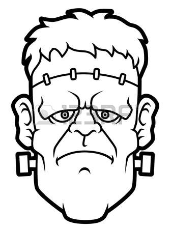 338x450 Frankenstein Head Clipart Black And White