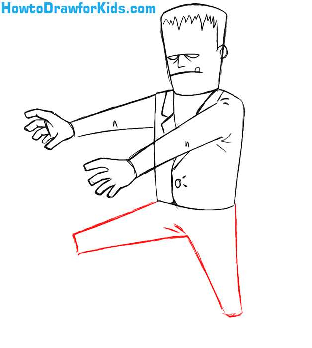 628x700 How To Draw Frankenstein's Monster How To Draw For Kids