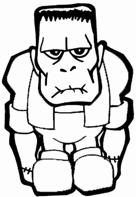 441x638 New Images Of Frankenstein Faces Patterns Coloring Pages