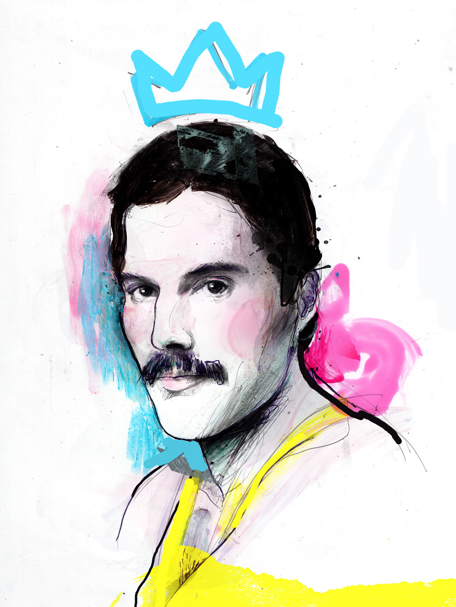 902x1200 Freddie Mercury On Behance