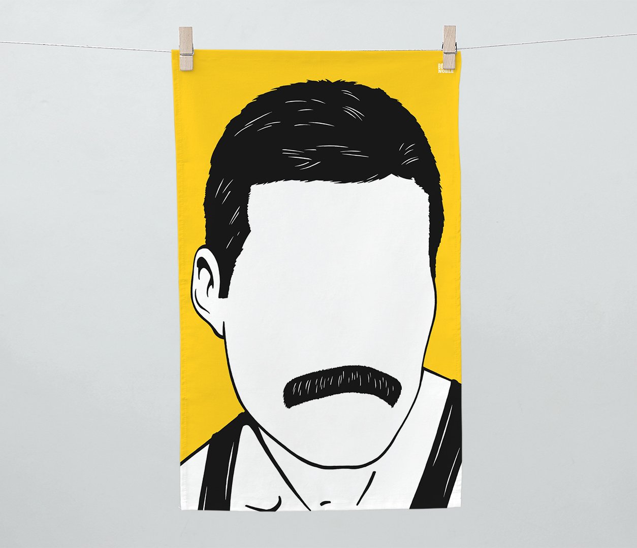 1254x1080 freddie mercury' tea towel bold noble