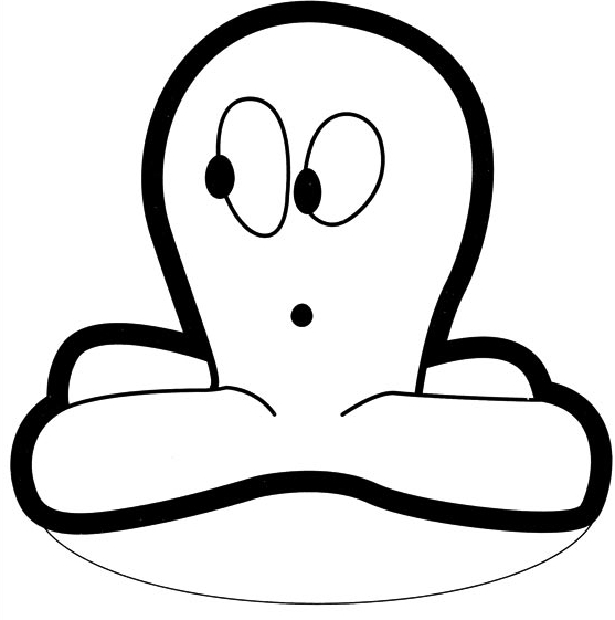 557x561 Drawing Freddy The Octopus Coloring Page