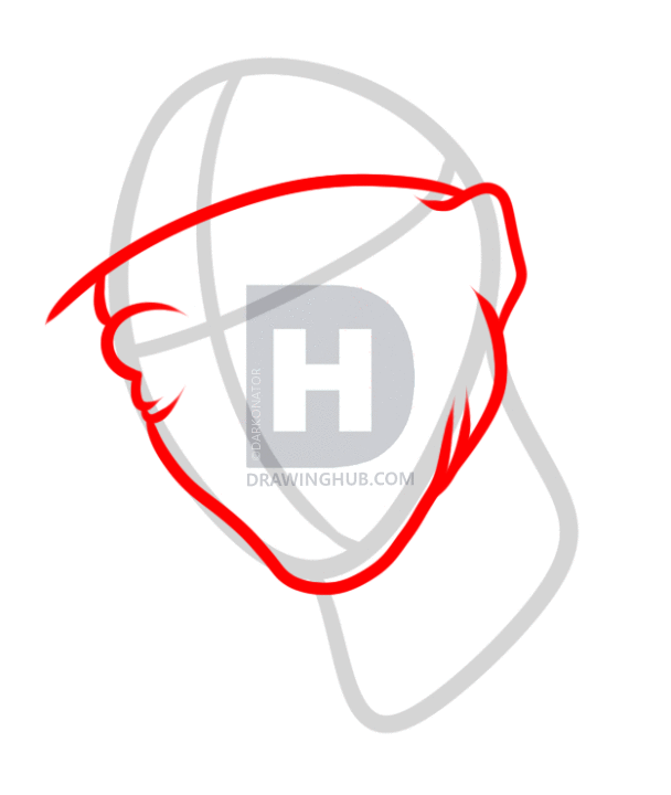 608x720 How To Draw Freddy Krueger Easy, Step