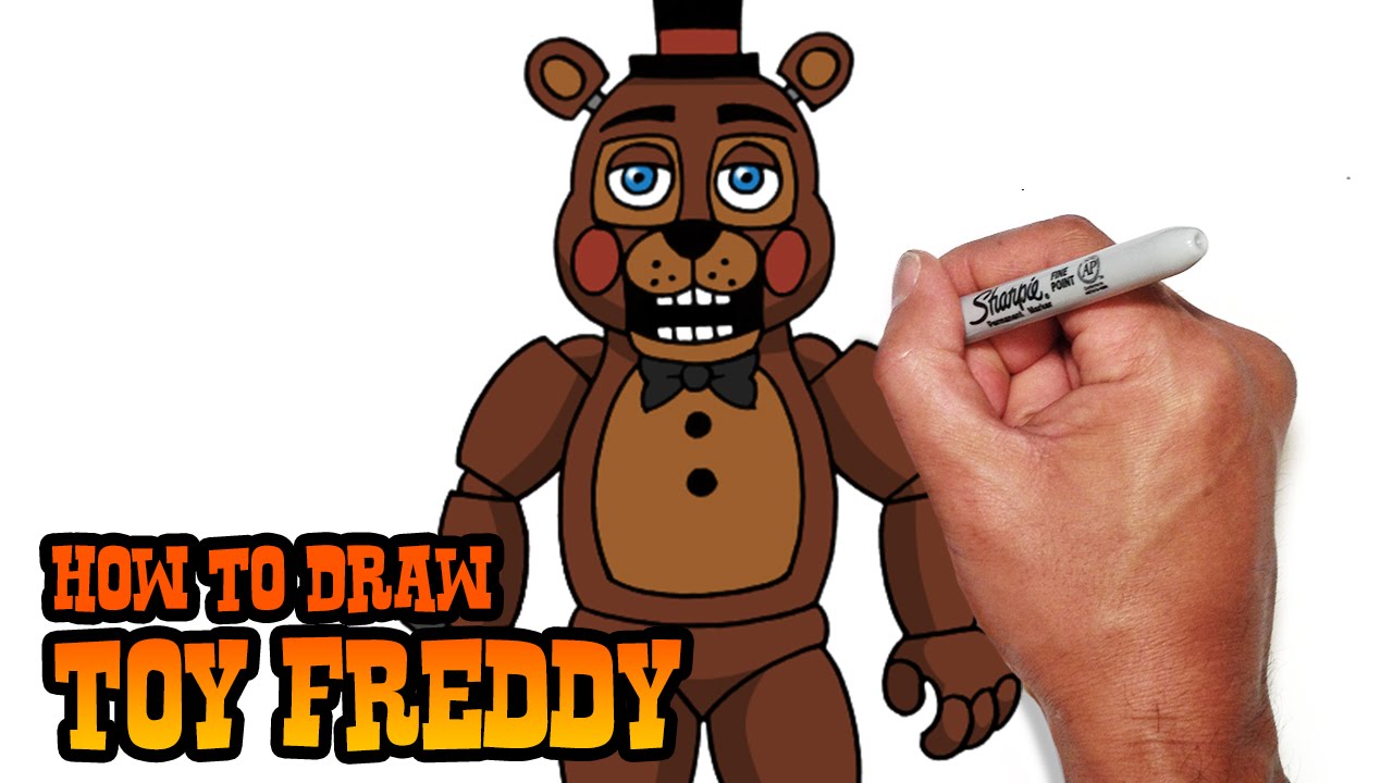 1280x720 How To Draw Toy Freddy Fnaf Video Lesson