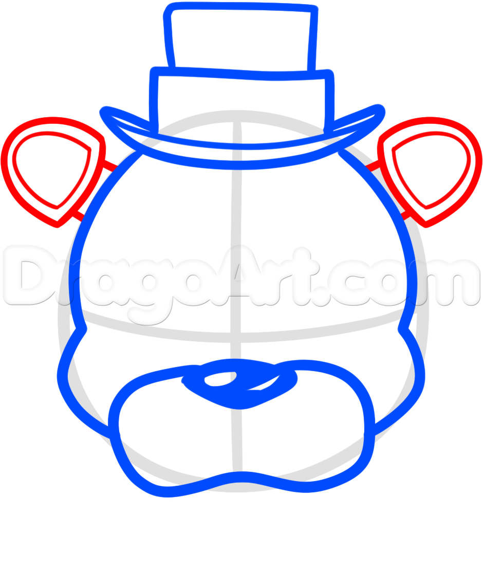 940x1109 How To Draw Freddy Fazbear Easy Step Food Freddy Fazbear