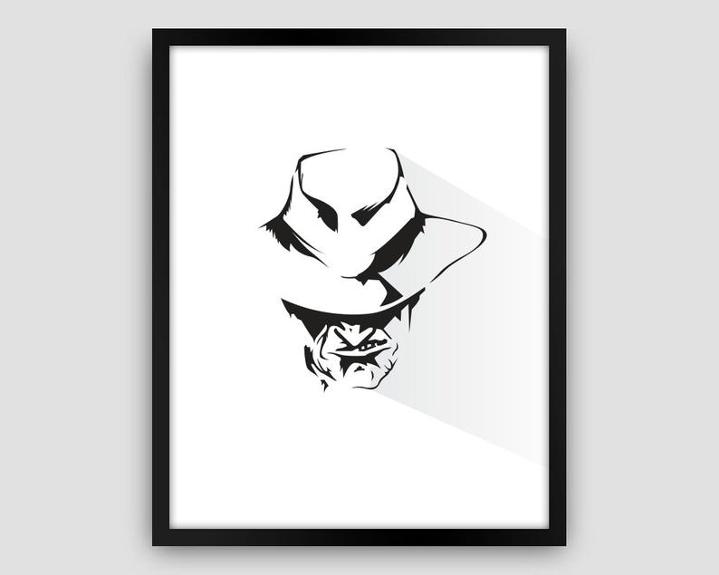 794x635 Freddy Krueger Nightmare On Elm Street Art Wall Art Horror Etsy