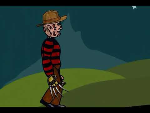 480x360 Freddy Krueger Vs Slender Man Drawing Cartoons