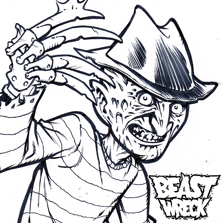 720x720 Freddy Krueger Ink Artwork Beastwreck Stuff Online Store