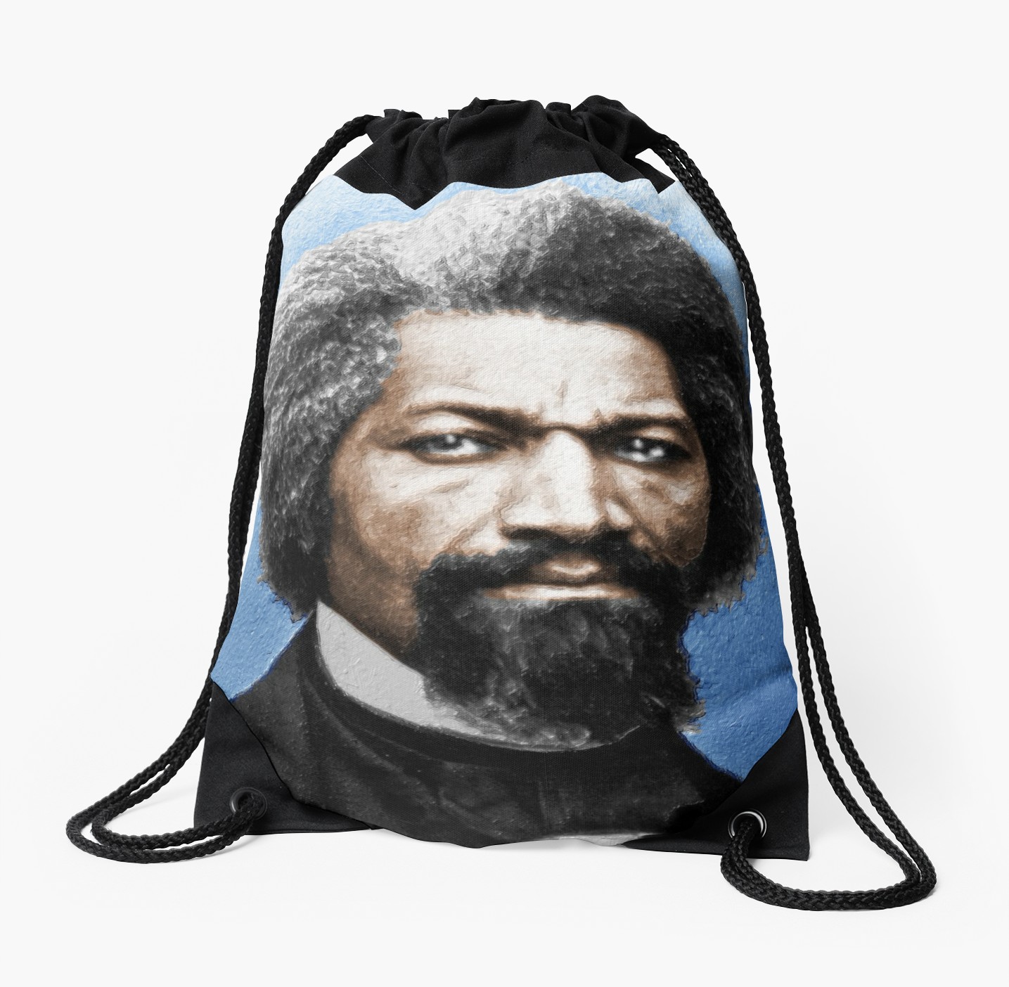 1435x1404 Frederick Douglass Painting In Color Drawstring Bag