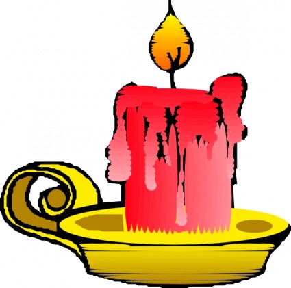 425x421 Red Candle Clip Art Free Vector In Open Office Drawing
