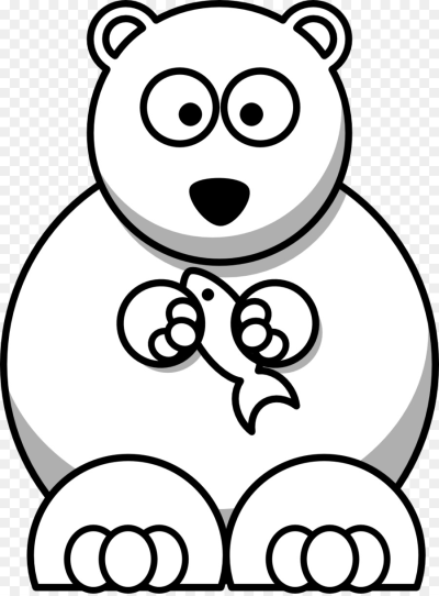 400x542 Download Free Png Baby Polar Bear Cartoon Clip Art Black White
