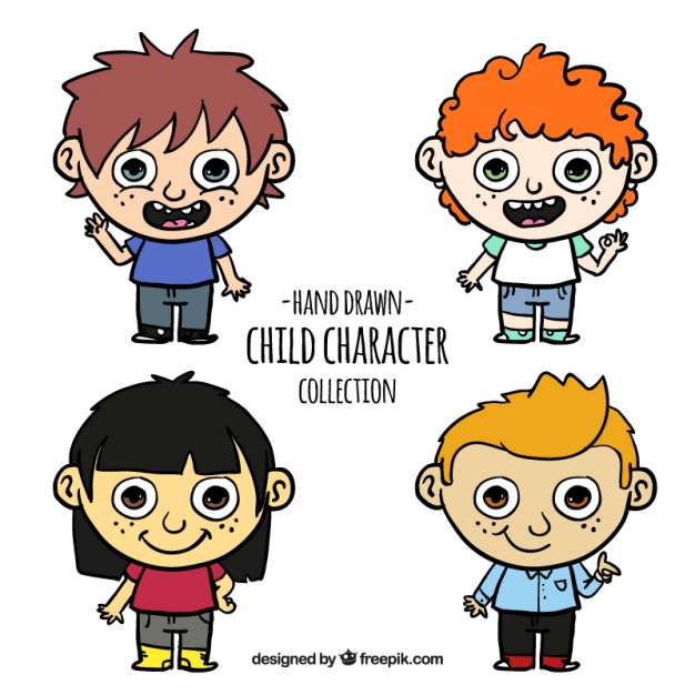 626x626 Pack Of Children's Drawings Vector Free Download