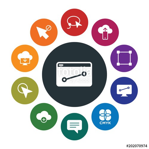 500x500 Cloud And Networking, Cursors, Design, Email Infographic Colorful