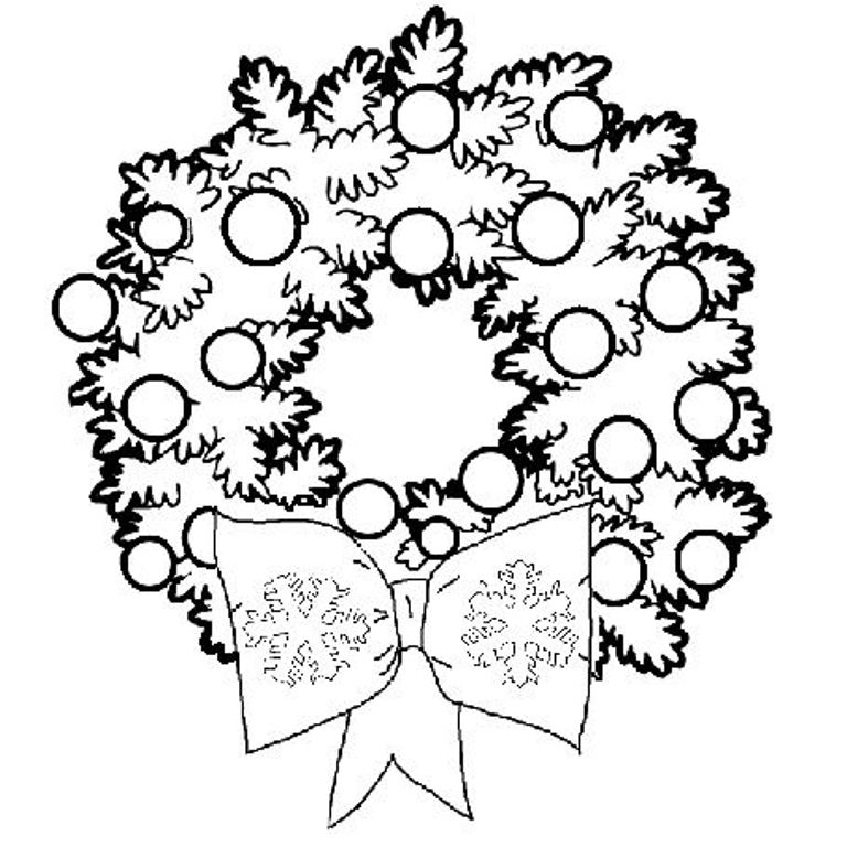 768x768 Christmas Ornament Coloring Pages