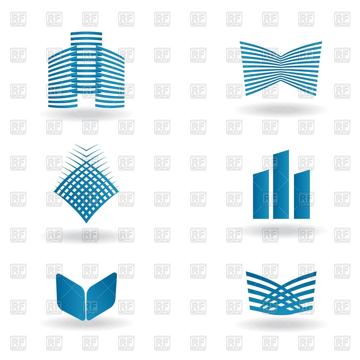 1200x1200 Construction Or Real Estate Company Symbols Vector Image Of Signs