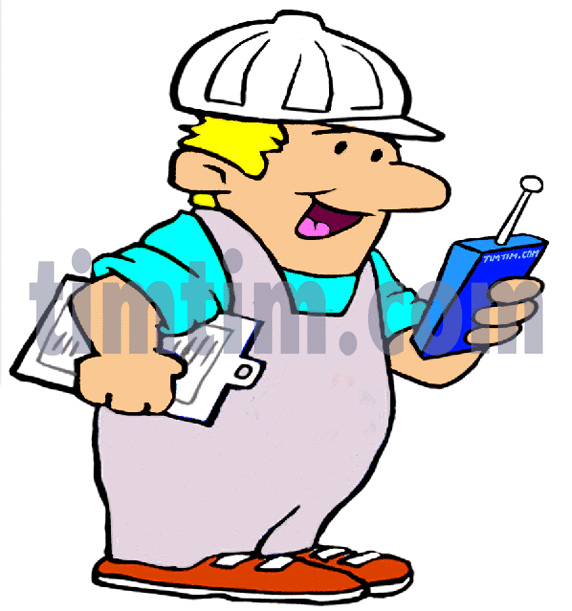 572x611 Free Drawing Of A Construction Foreman From The Category