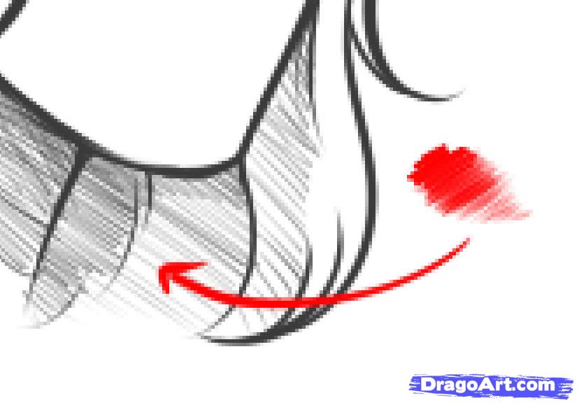 828x579 How To Draw Anime Hair Step
