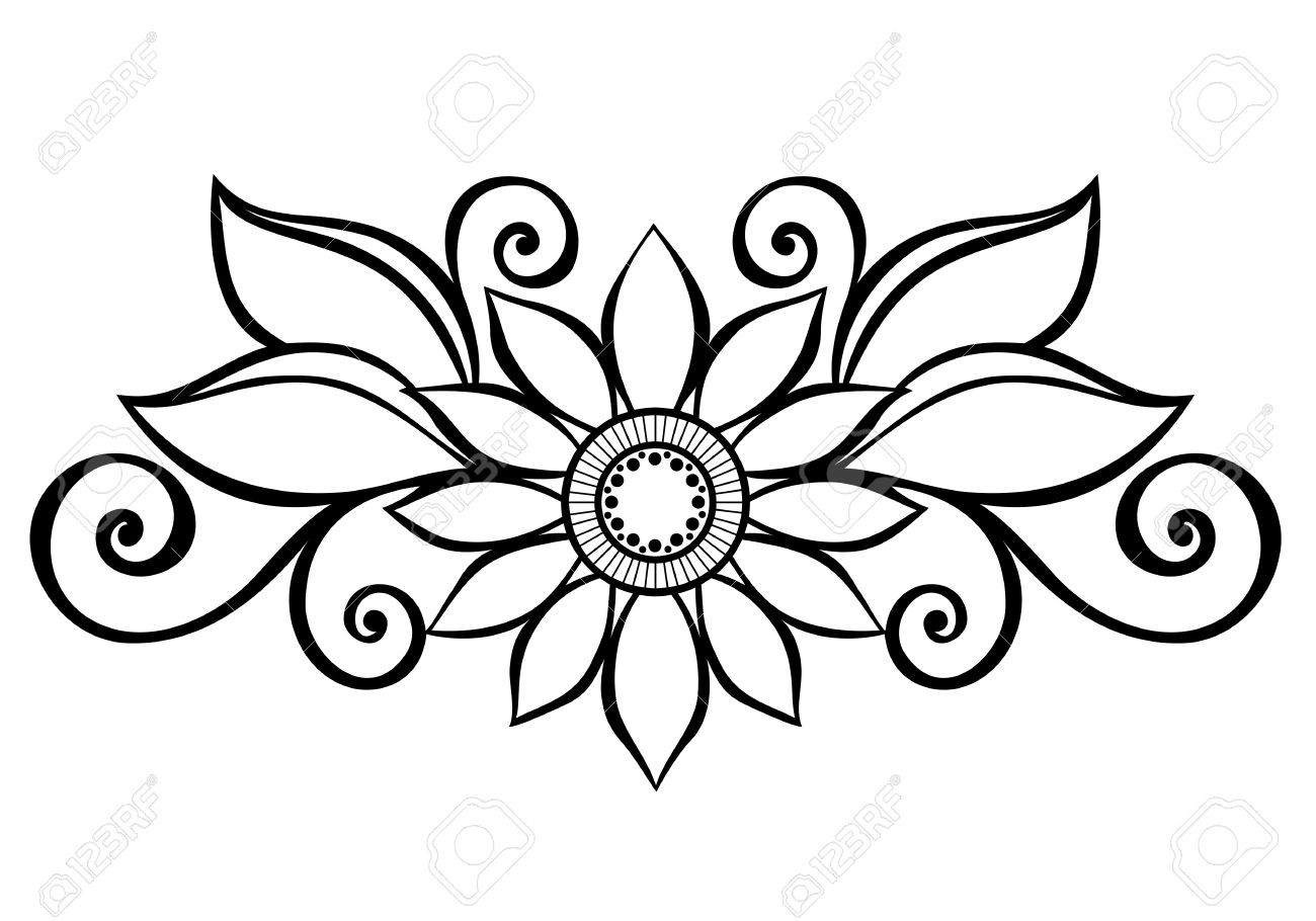 1300x910 Flower Designs Flowers Design Drawing At Getdrawings Com Free