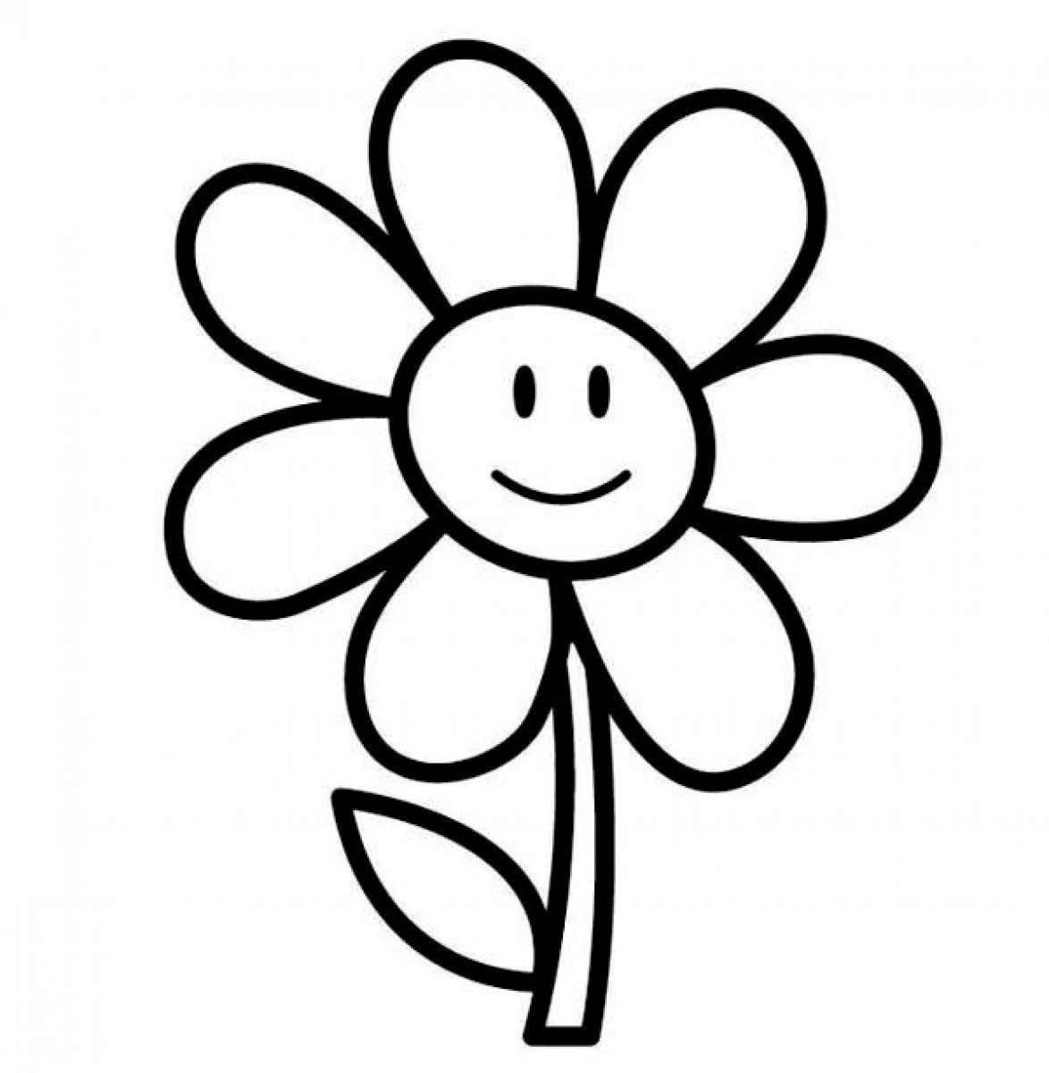 1174x1200 Flowers To Draw For Kids