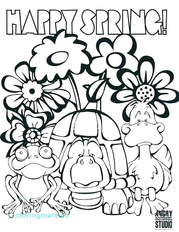 612x792 Spring Color Pages Free Spring Coloring Pages For Preschoolers