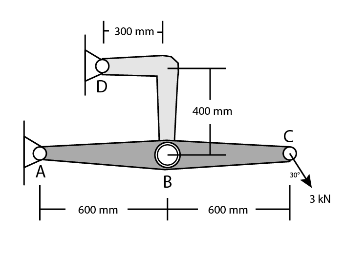 706x536 Solved Draw A Free Body Diagram Of Body Abc Upload