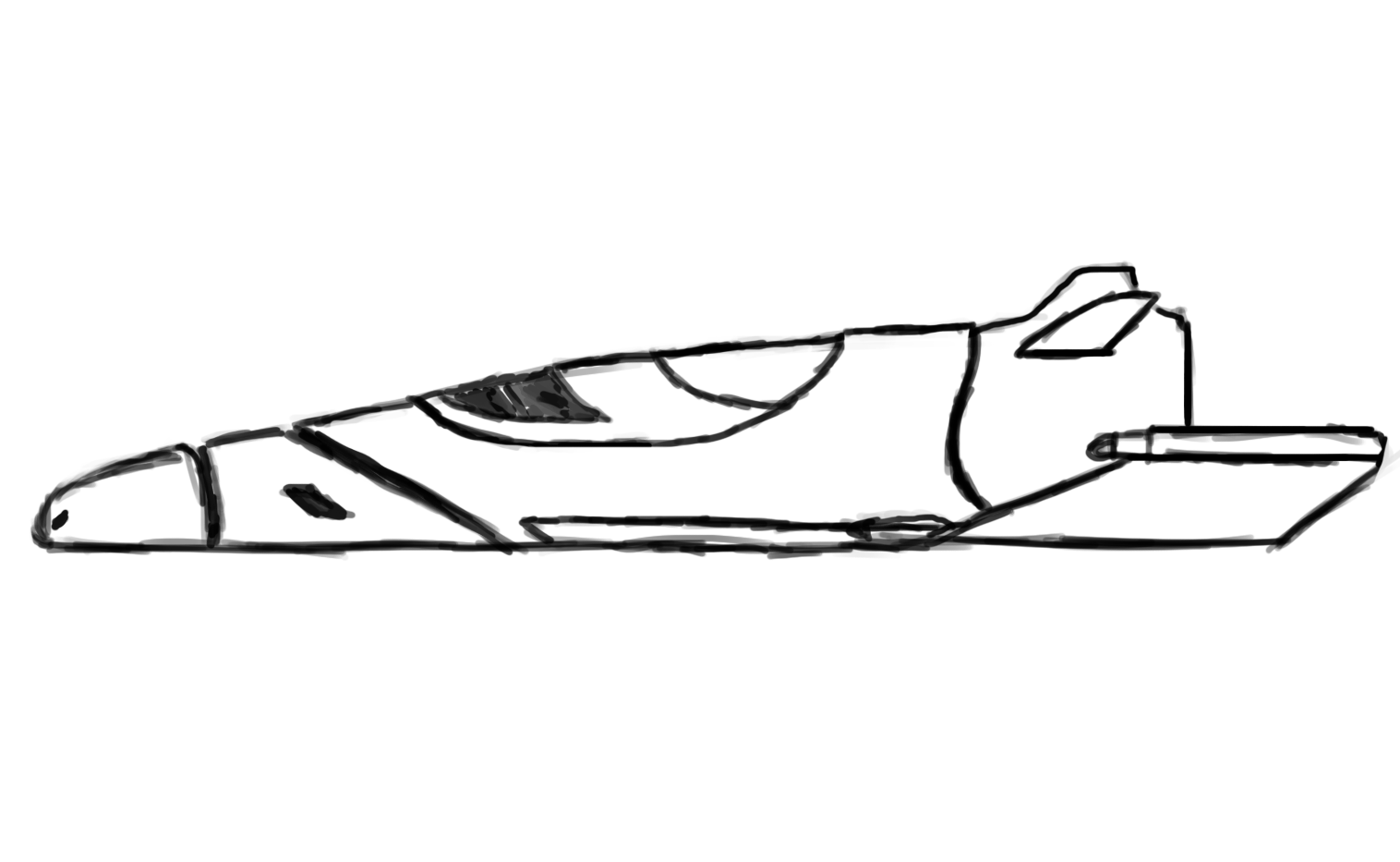 1516x933 Spaceship Drawing