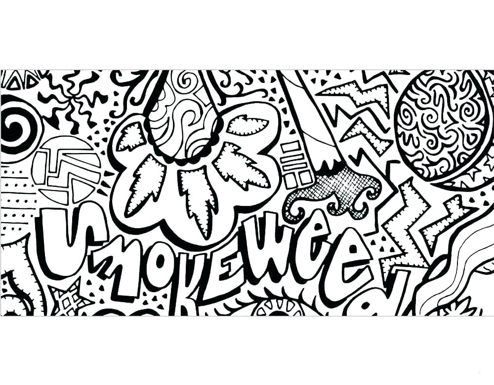1000x780 Tattoos Coloring Pages Tattoo Coloring Pages Marijuana For Adults