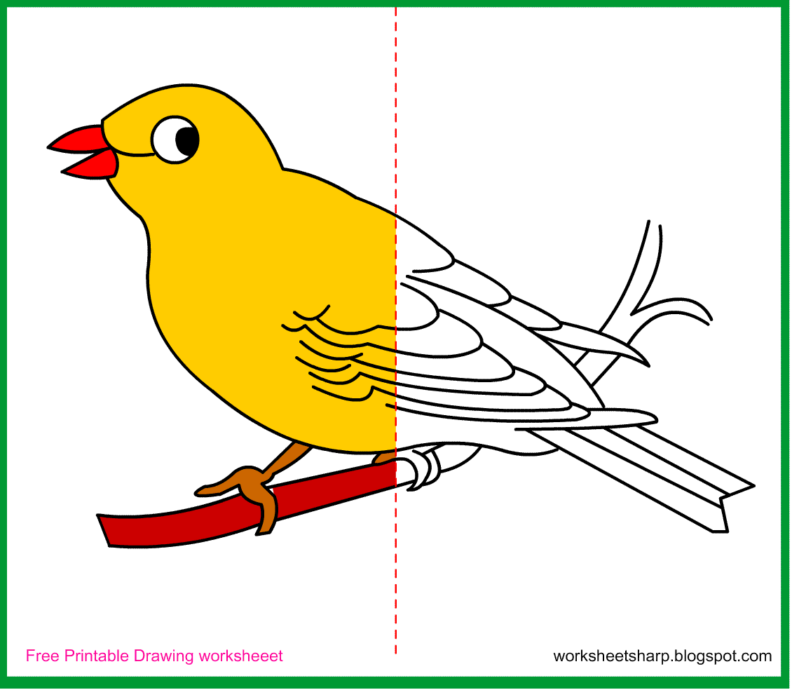 1130x984 Free Drawing Worksheets Printable Canary Drawing Worksheets