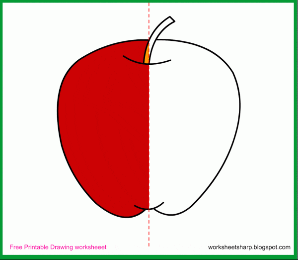 600x522 Free Drawing Worksheets For Kids