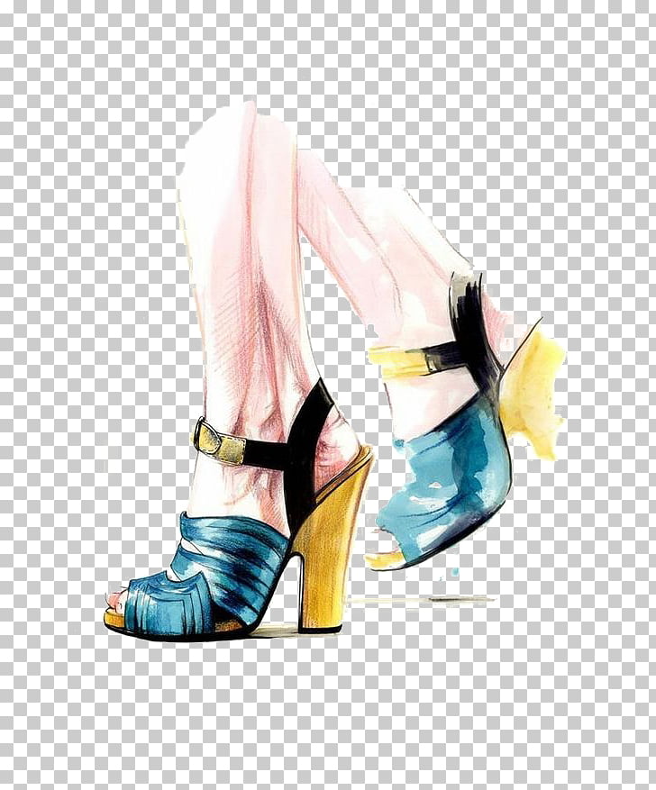 728x877 Fashion Illustration Drawing Illustration, High Heeled Shoes Png