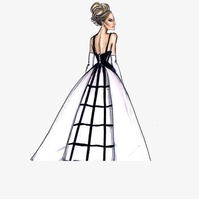 650x650 Model, Color, Hand Painted Beauty, Fashion Illustration Png Image