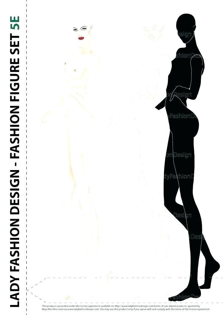 736x1041 Fashion Illustration Template Book