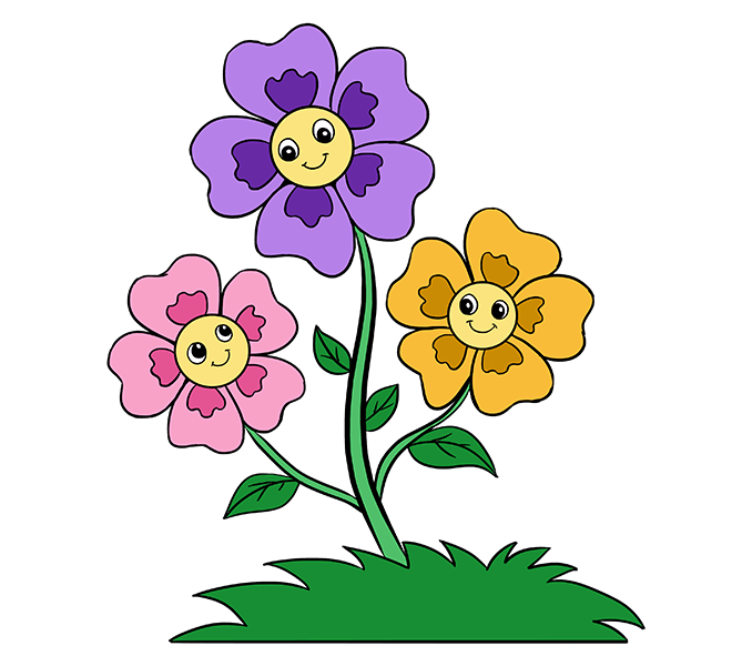 678x600 Flower Cartoon Images Drawing At Getdrawings Com Free For Personal