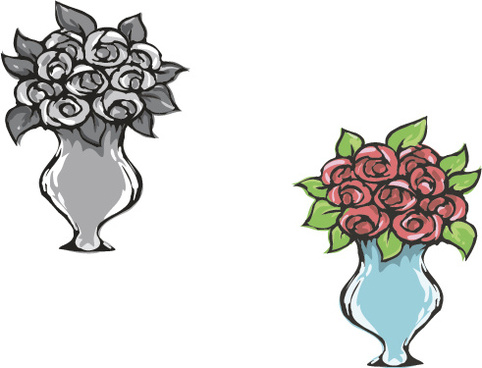 482x368 Hand Drawn Flowers Vector Free Vector Download