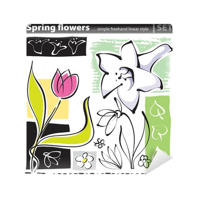 400x400 Drawing Spring Flower Transparent Png Clipart Free Download