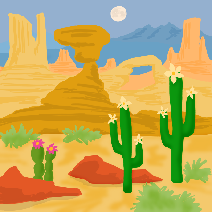 900x900 Landscape, Illustration, Drawing, Transparent Png Image Clipart