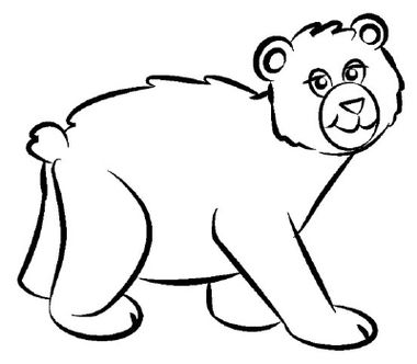 380x332 Black Bear Line Drawing At Getdrawings Free For Personal Use Bear