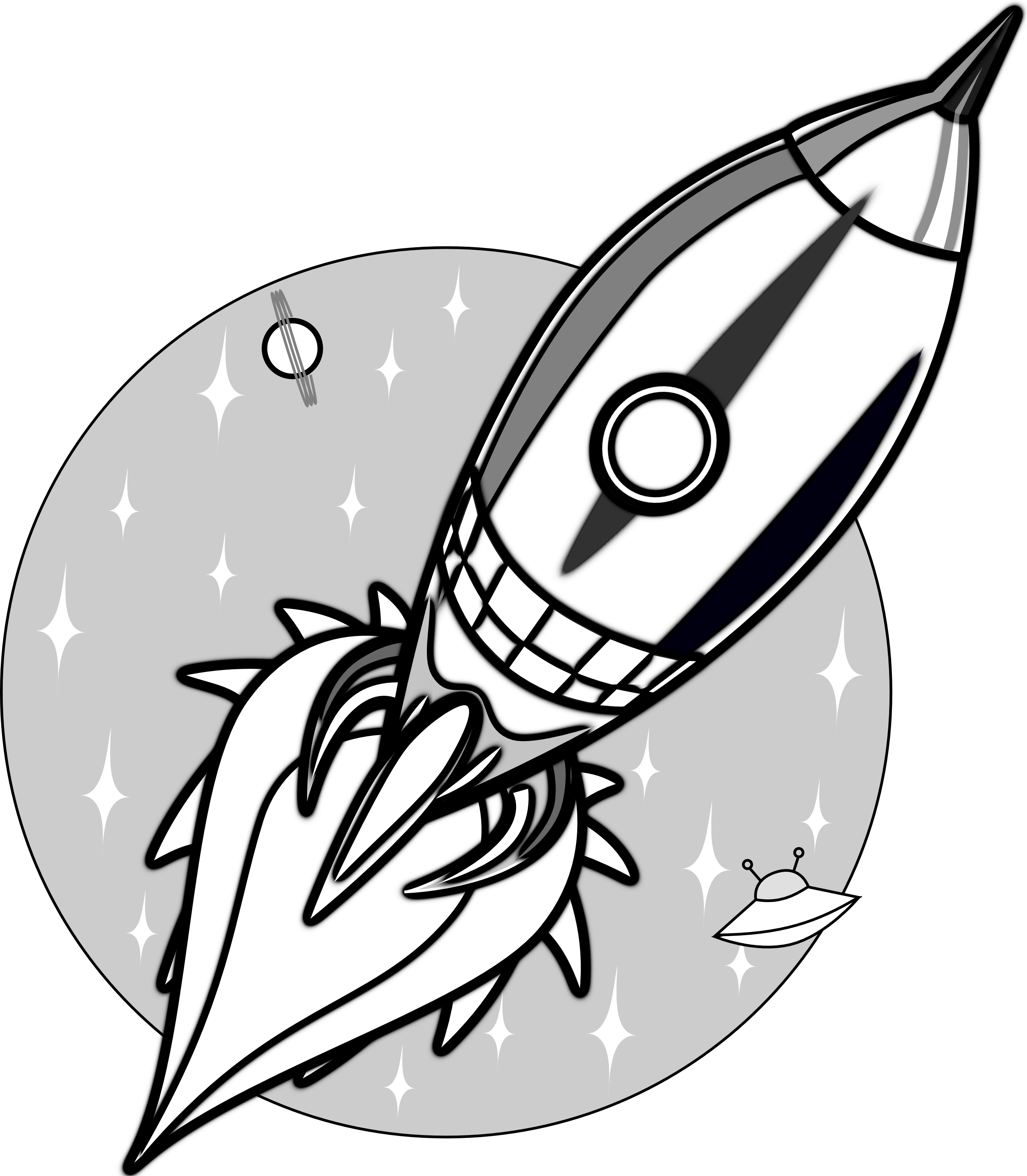 2555x2926 Collection Of Free Rocket Vector Line Drawing Download On Ui Ex