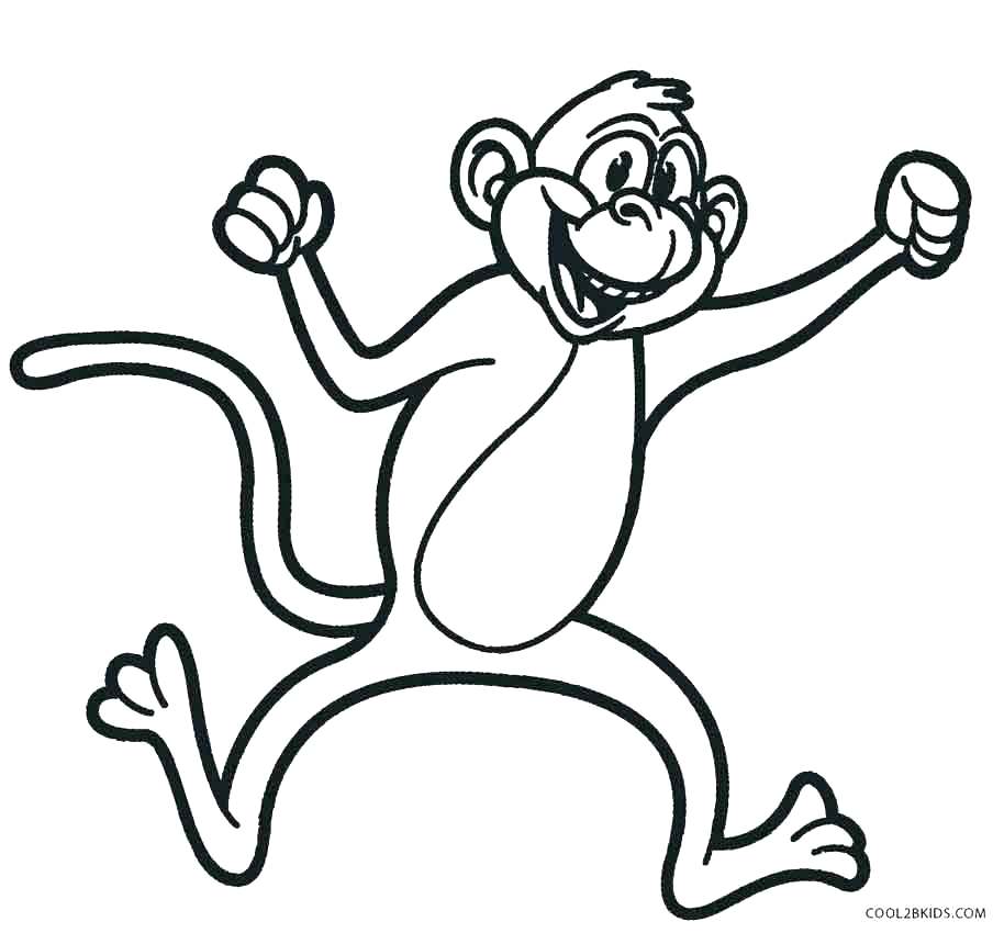 914x850 Free Monkey Coloring Pages Monkey Printable Coloring Pages Free