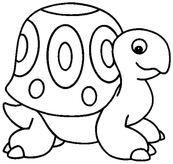 600x571 Easy Turtle Drawings