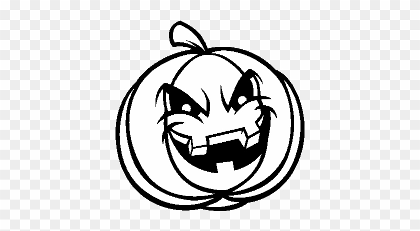 840x463 Evil Scary Pumpkin Coloring Page