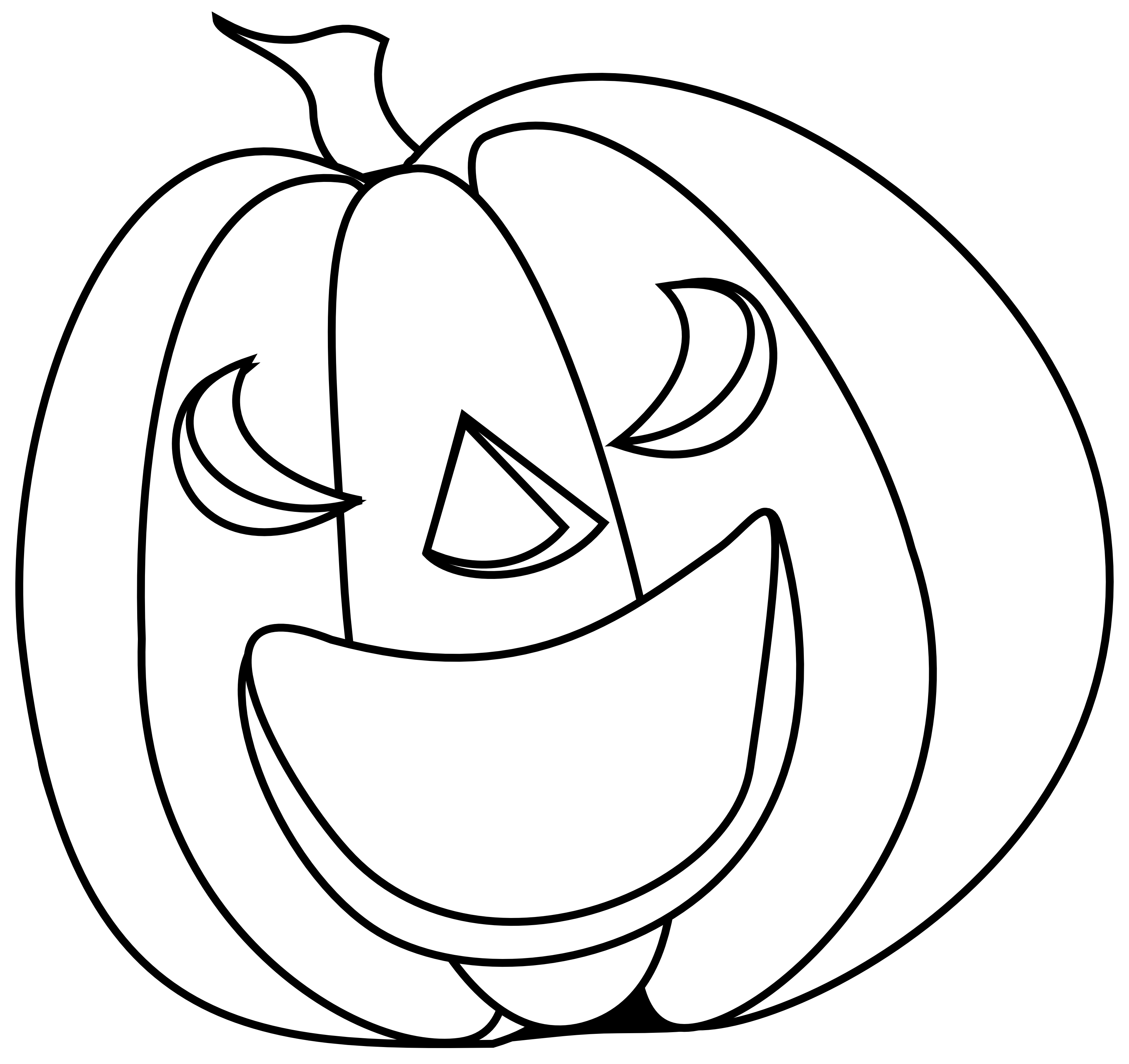 3333x3141 Vector Pumpkins Line Transparent Png Clipart Free Download