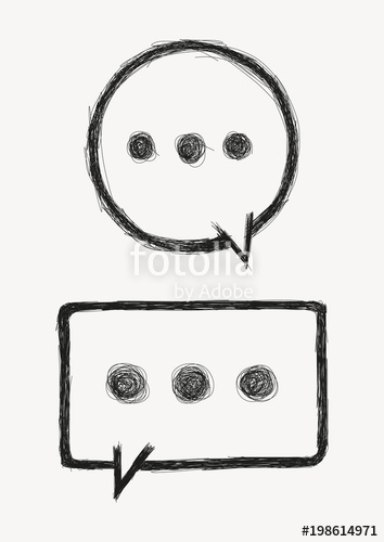 354x500 Speech Bubbles Hand Drawing Stock Image And Royalty Free Vector