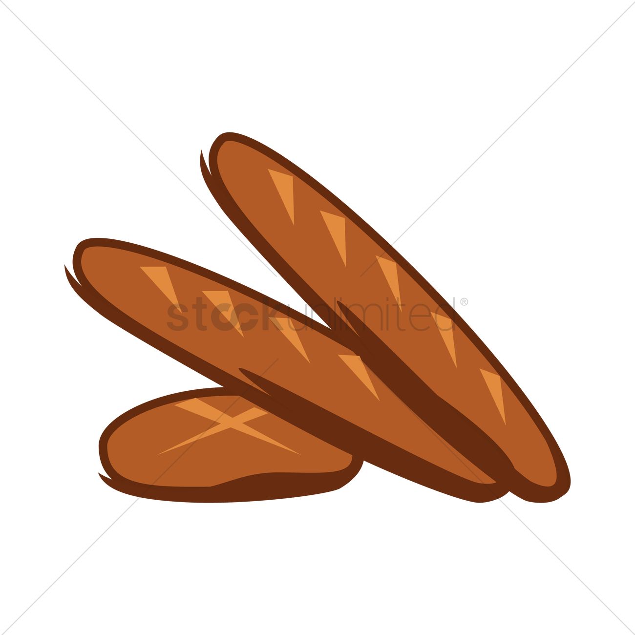 1300x1300 French Bread Vector Image