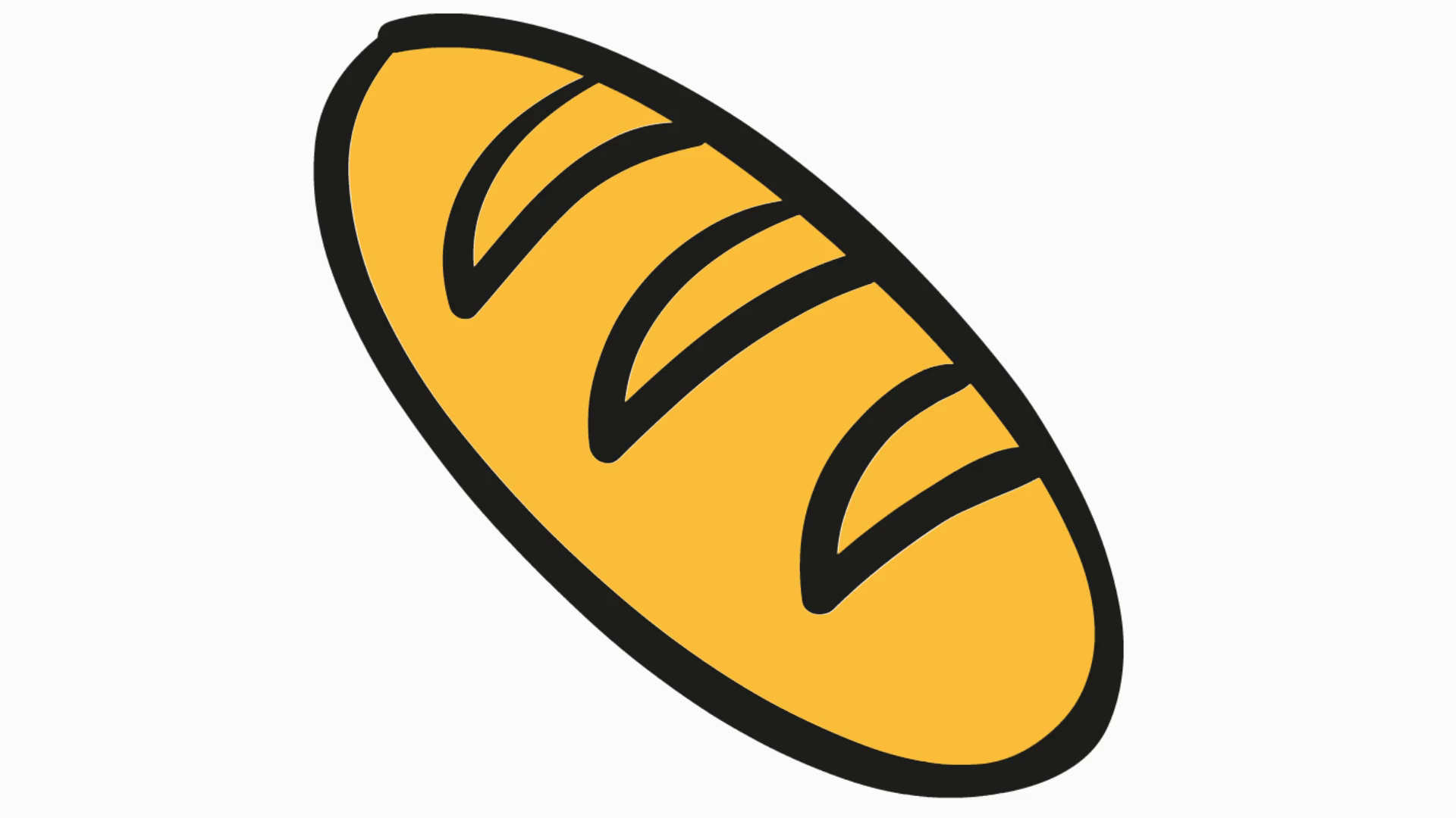 1920x1080 French Bread Loaf Sketch Illustration Hand Drawn Animation