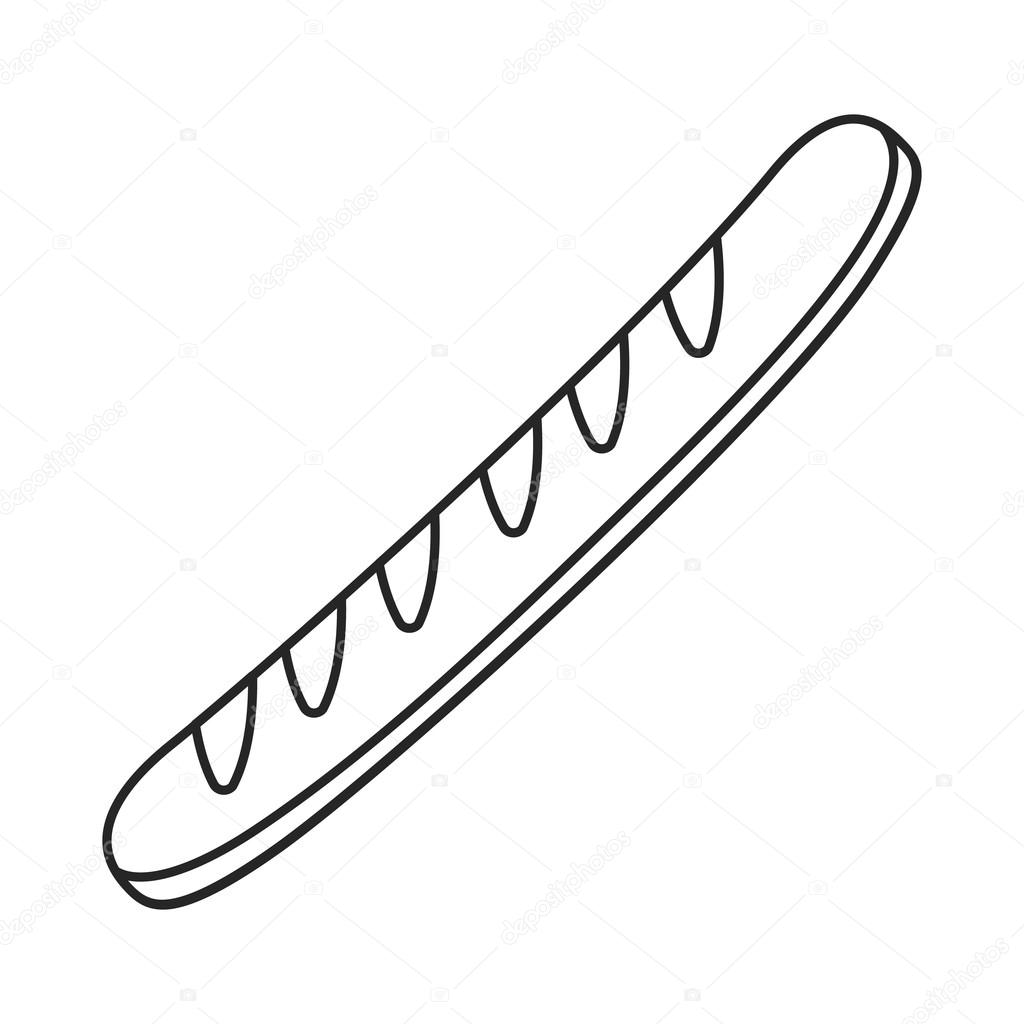 1024x1024 bread drawing baguette for free download