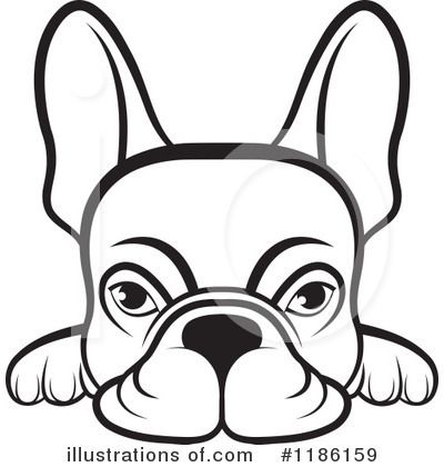 400x420 French Bulldog Clipart Black And White